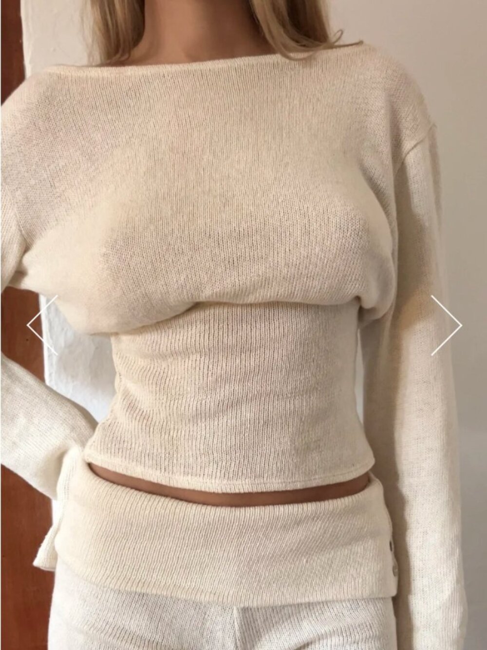 Wendtt Estelle Long Sleeve (Ecru/Off-White, size M) - Picture 2 of 13